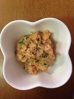 鮭の味噌和え-レシピのメイン写真