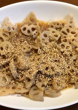 簡単すぎる！しらたき、れんこんの煮物風-レシピのメイン写真