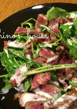 スライスチーズで☆牛肉とルッコラのサラダ-レシピのメイン写真