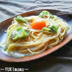 รูปของ 超簡単!ツナレタスのカルボナーラ風パスタ