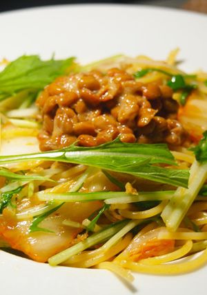 ボーノ♪納豆キムチのパスタ-レシピのメイン写真