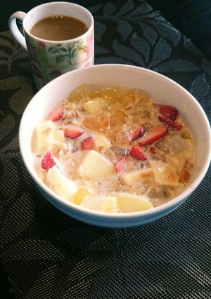 ダイエット！フルーツグラノーラ朝ごはん-レシピのメイン写真