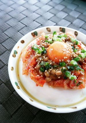 簡単!!時短☆納豆キムチの冷奴☆-レシピのメイン写真