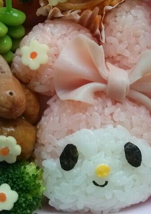 マイメロディのデコ弁-レシピのメイン写真
