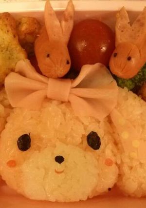 ぼんぼんリボンのデコ弁-レシピのメイン写真