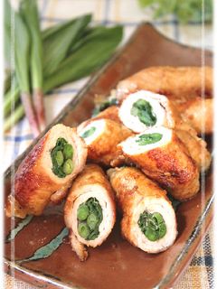 春限定*行者にんにくの肉巻き*-レシピのメイン写真