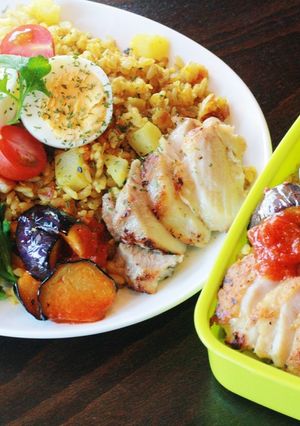 カレーピラフプレートとお弁当のレシピ-レシピのメイン写真