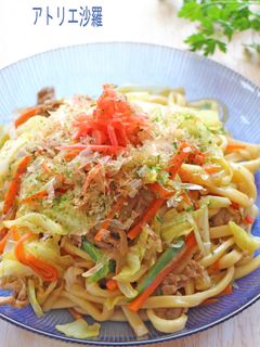 即席10分!麺つゆで簡単✿焼きうどん✿-レシピのメイン写真