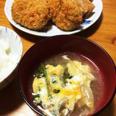 รูปของ 麺つゆで簡単！かき菜のお汁卵とじ