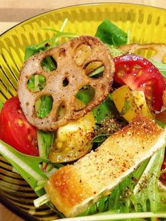 あっさり粉しょうゆの生野菜サラダ-レシピのメイン写真