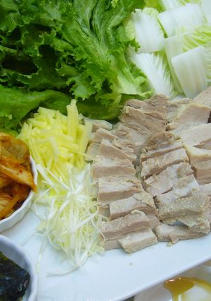 たっぷりお野菜（生白菜）マキマキゆで豚-レシピのメイン写真
