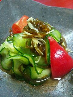 超簡単★胡瓜のもずく酢和え-レシピのメイン写真