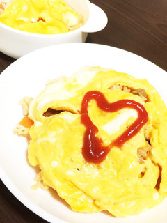 子供とランチに♡ 似非ずぼらオムライス-レシピのメイン写真