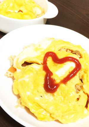 子供とランチに♡ 似非ずぼらオムライス-レシピのメイン写真