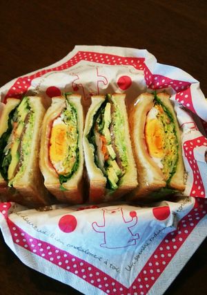 サンドイッチ！家の沼さんサンド風♪…２種-レシピのメイン写真