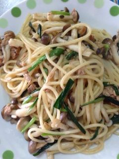 シメジとツナの和風パスタん-レシピのメイン写真