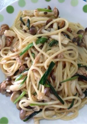 シメジとツナの和風パスタん-レシピのメイン写真