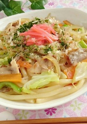 バター醤油焼きうどん-レシピのメイン写真