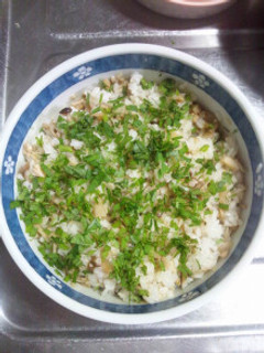 10月11日晩飯【キノコの混ぜご飯】-レシピのメイン写真