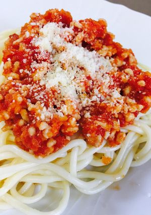 ダイエット用鳥ひき肉のミートソース-レシピのメイン写真