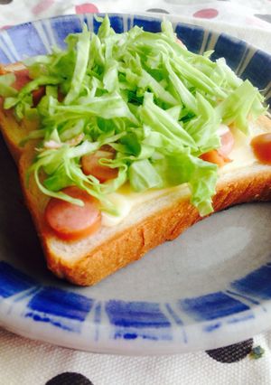朝ごはんに！キャベツたっぷりトースト-レシピのメイン写真