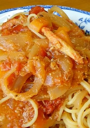 ゴージャス☆蟹のトマトチーズパスタ-レシピのメイン写真