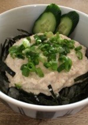 豆腐とツナ缶でマグロのたたき丼風♪-レシピのメイン写真