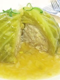 鶏肉で和風♪巻かない簡単ロールキャベツ-レシピのメイン写真