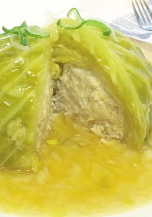 鶏肉で和風♪巻かない簡単ロールキャベツ-レシピのメイン写真