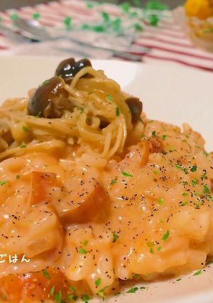 ケチャップで♪にんにく風味の簡単リゾット-レシピのメイン写真