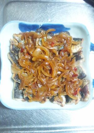 １１月２日晩飯【サンマの南蛮がけ】-レシピのメイン写真