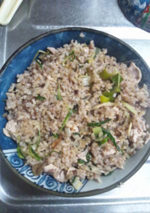 １１月８日晩飯【豚しゃぶ混ぜご飯】-レシピのメイン写真