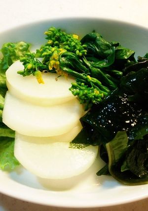 かぶとアスパラ菜の春サラダ-レシピのメイン写真