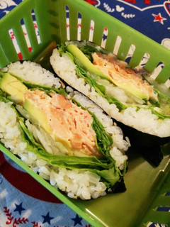 おにぎらずφ塩レモン×アボカド・鮭マヨ♪-レシピのメイン写真