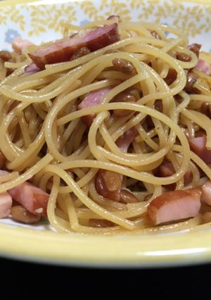 簡単納豆パスタ!-レシピのメイン写真