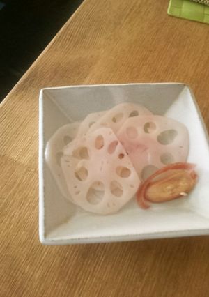 ほんのりピンクの甘酢レンコン【覚書】-レシピのメイン写真