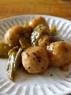エノキ団子とピーマンの甘酢あん-レシピのメイン写真