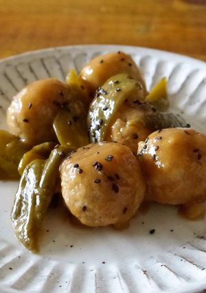 エノキ団子とピーマンの甘酢あん-レシピのメイン写真