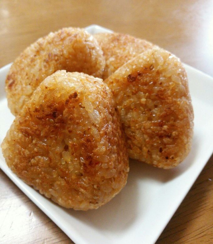 ん？ビビンバ？焼き肉のタレで焼おにぎり♡-レシピのメイン写真