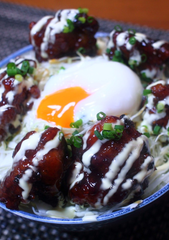 てりたま唐揚げ丼　レモンソースがけ-レシピのメイン写真