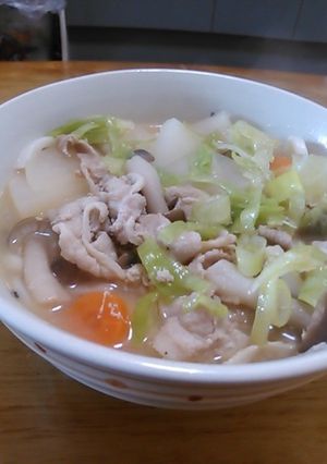 豚汁うどん-レシピのメイン写真