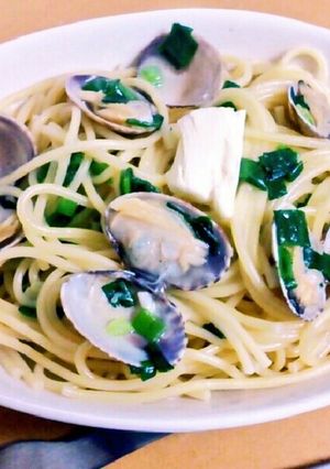 たっぷりネギとあさりのパスタ-レシピのメイン写真