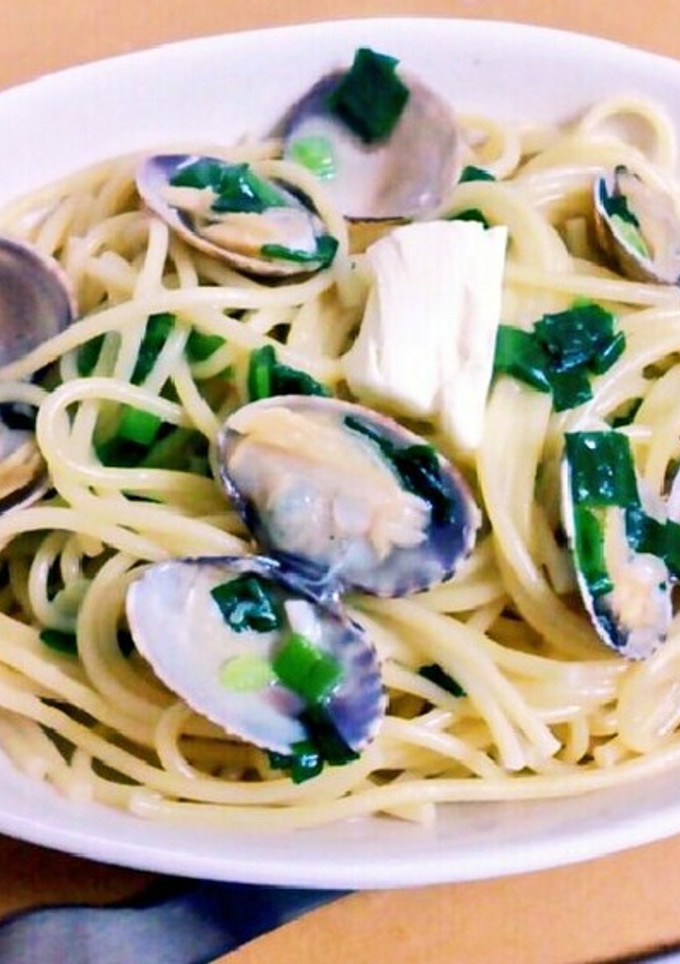 たっぷりネギとあさりのパスタ-レシピのメイン写真