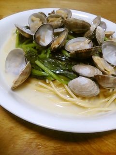 ほうれん草とあさりのクリームパスタ-レシピのメイン写真