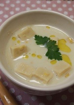 乾物でイタリアン♡高野豆腐のコーンスープ-レシピのメイン写真