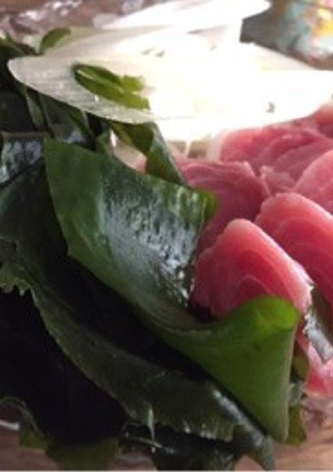 わかめとまぐろのしゃぶしゃぶ-レシピのメイン写真
