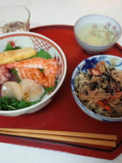 血管プラークダイエット食272(海鮮丼)-レシピのメイン写真