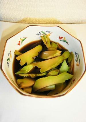 捨てないで！ブロッコリーの茎のポン酢漬け-レシピのメイン写真