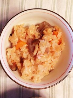 簡単♪炊飯器で炊くだけ♪とりおこわ-レシピのメイン写真