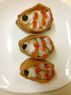 かまぼこいなり鯉のぼり-レシピのメイン写真